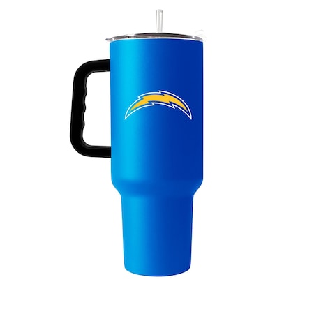 Logo Brands LA Chargers 40oz Flipside Powder Coat Tumbler 626-S40PT-34